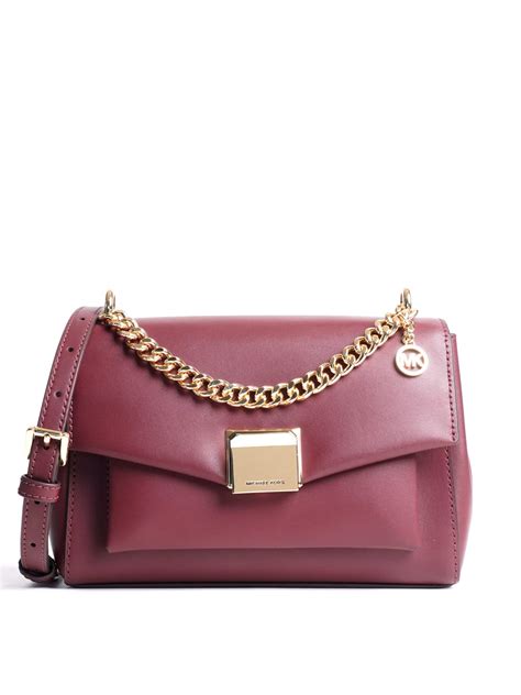 michael kors lita merlot|Michael Kors Lita Medium Crossbody Bag in Merlot by  .